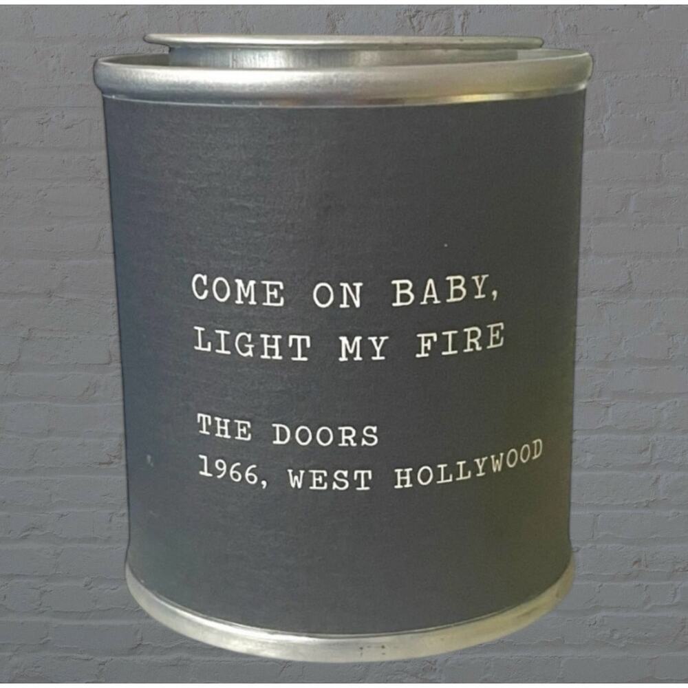 Sugarboo Co Legends The Doors Come On Baby Light My Fire 1966 Candle Decor 3oz